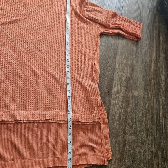 Free People North Shore Tunic Womens Top Sz M Oversize Waffle Knit Comfort - Picture 12 of 15